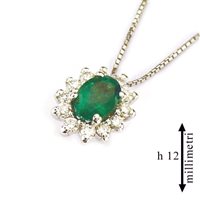 Halskette Gemoro Dame in Weißgold Smeraldo PC083BIA.SM